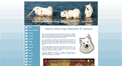 Desktop Screenshot of americaneskimodogs.org