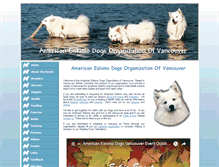 Tablet Screenshot of americaneskimodogs.org